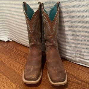 Ariat Brown and Blue Women's Cowboy Boots